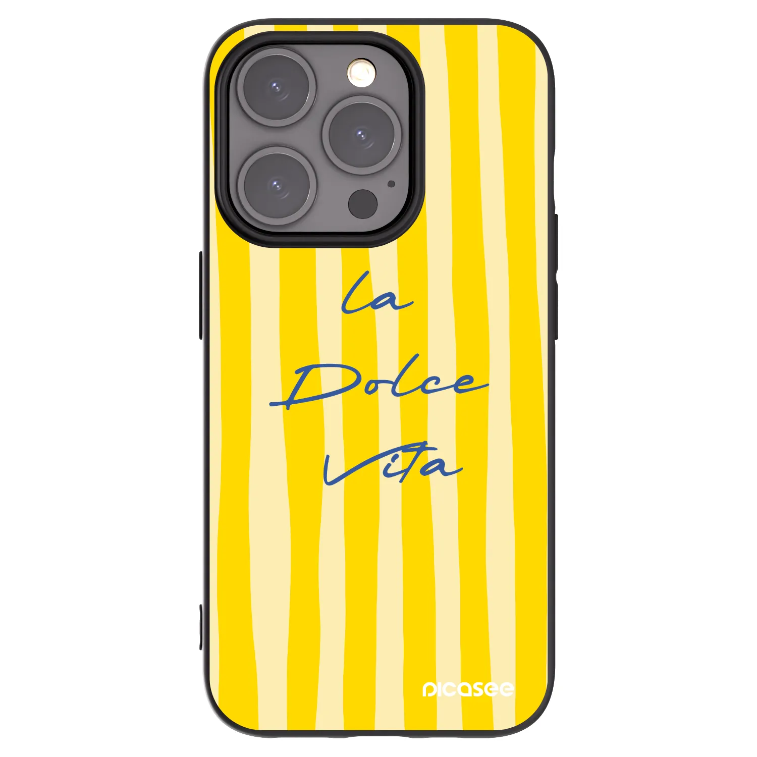 Picasee Apple iPhone 15 Pro Hülle - Schwarzes Silikon - Ladolcevita