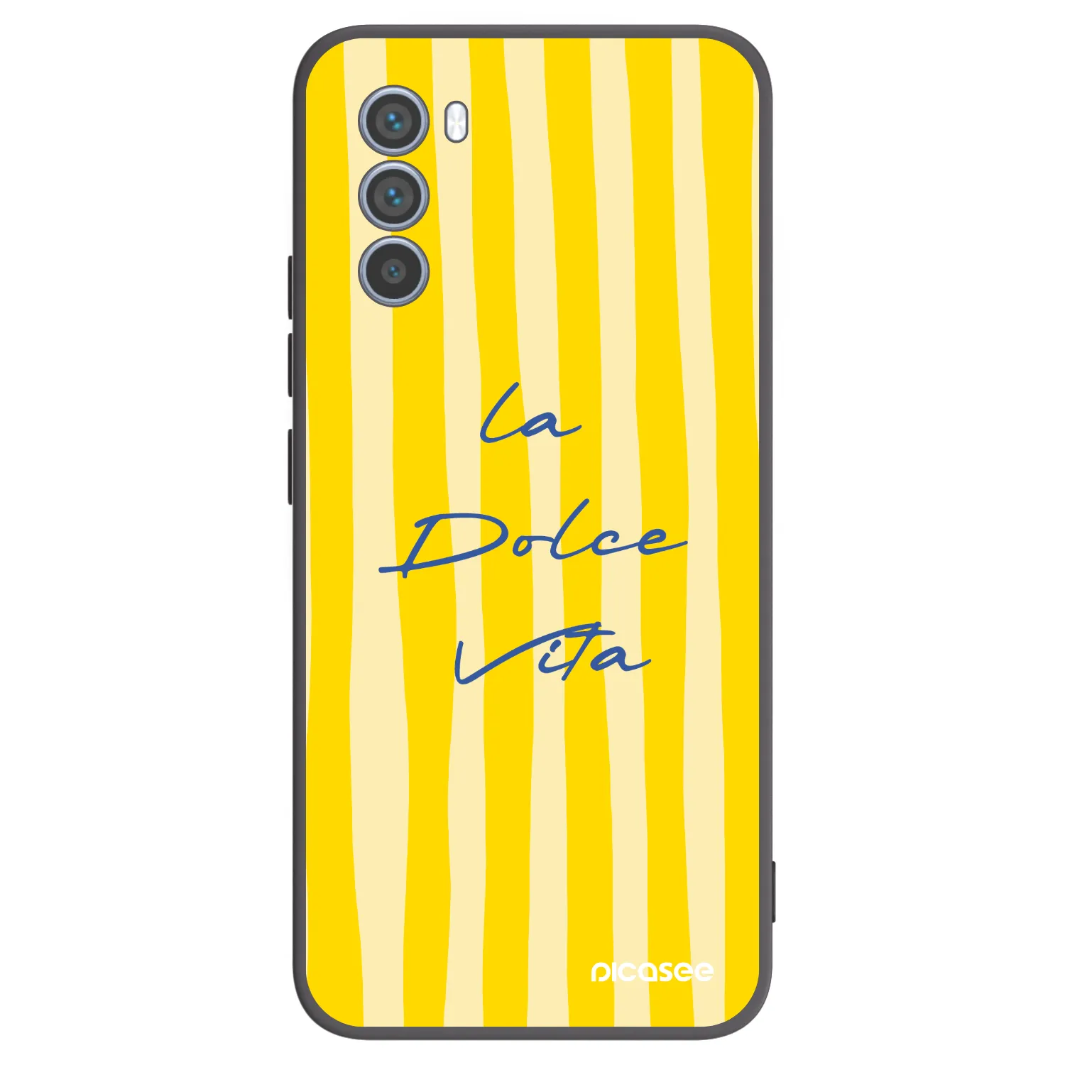 Picasee Motorola Moto G62 Hülle - Schwarzes Silikon - Ladolcevita