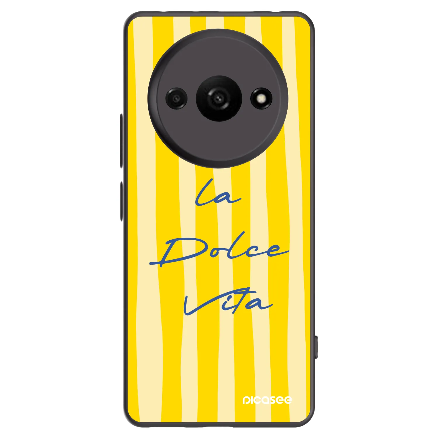 Picasee Xiaomi Redmi A3 Hülle - Schwarzes Silikon - Ladolcevita