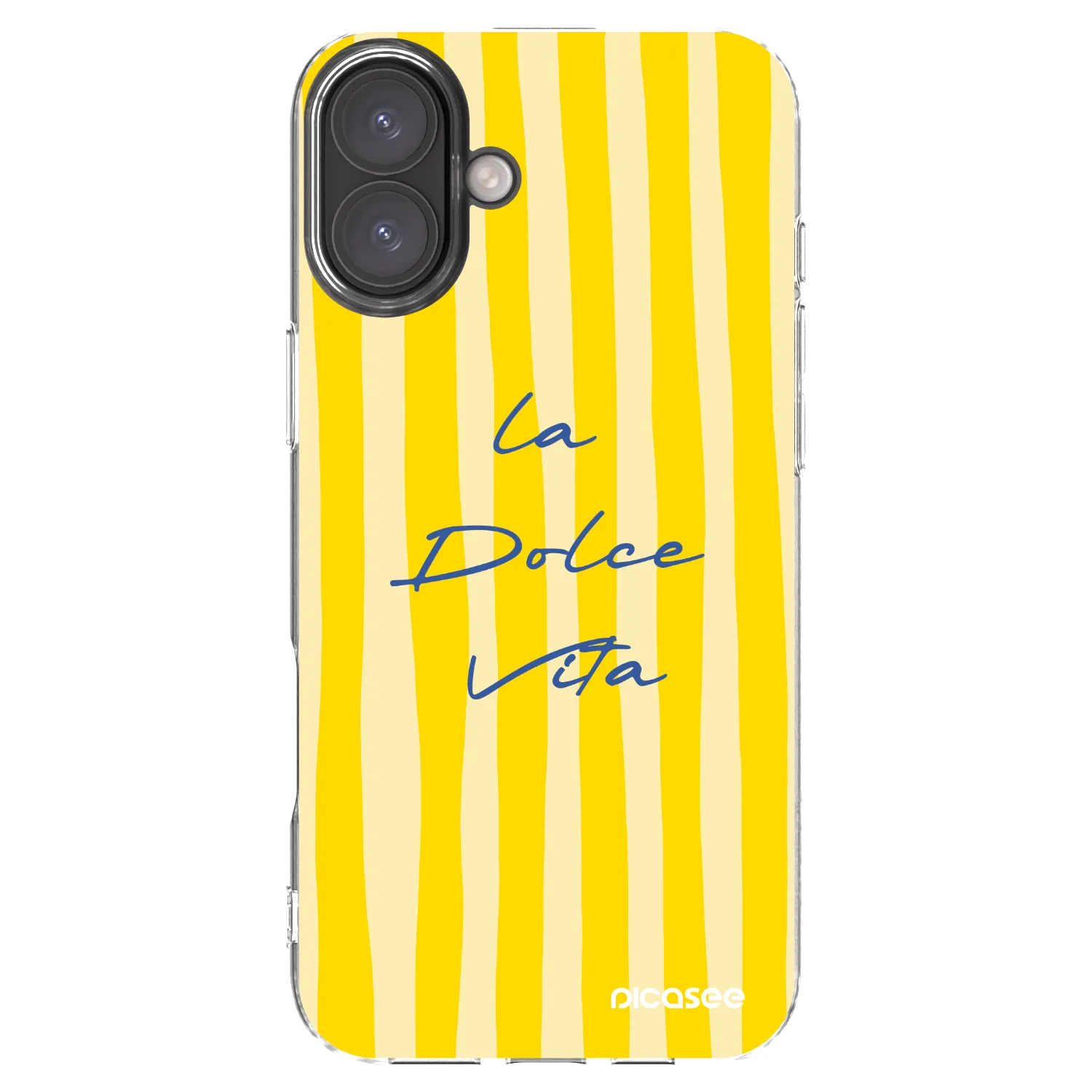 Picasee Apple iPhone 16 Plus Hülle - Transparentes Silikon - Ladolcevita