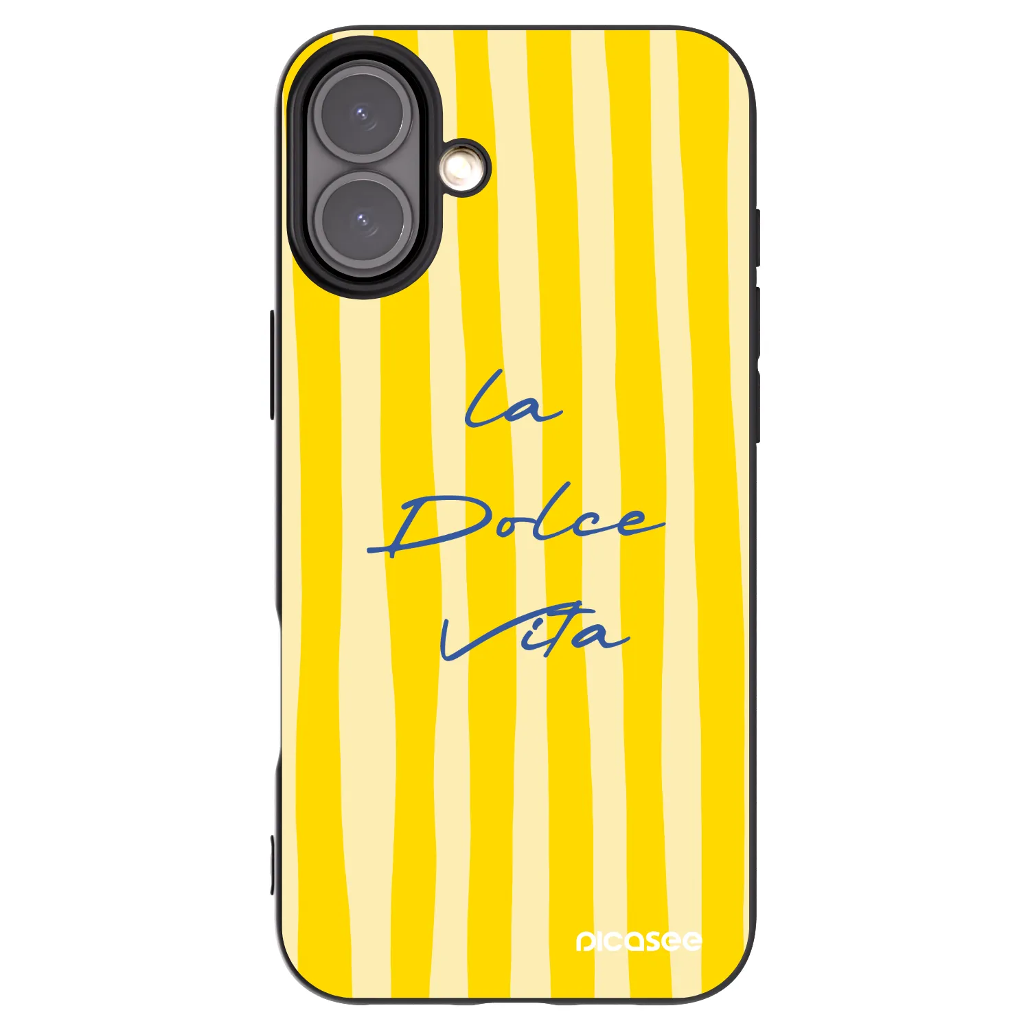 Picasee Apple iPhone 16 Plus Hülle - Schwarzes Silikon - Ladolcevita