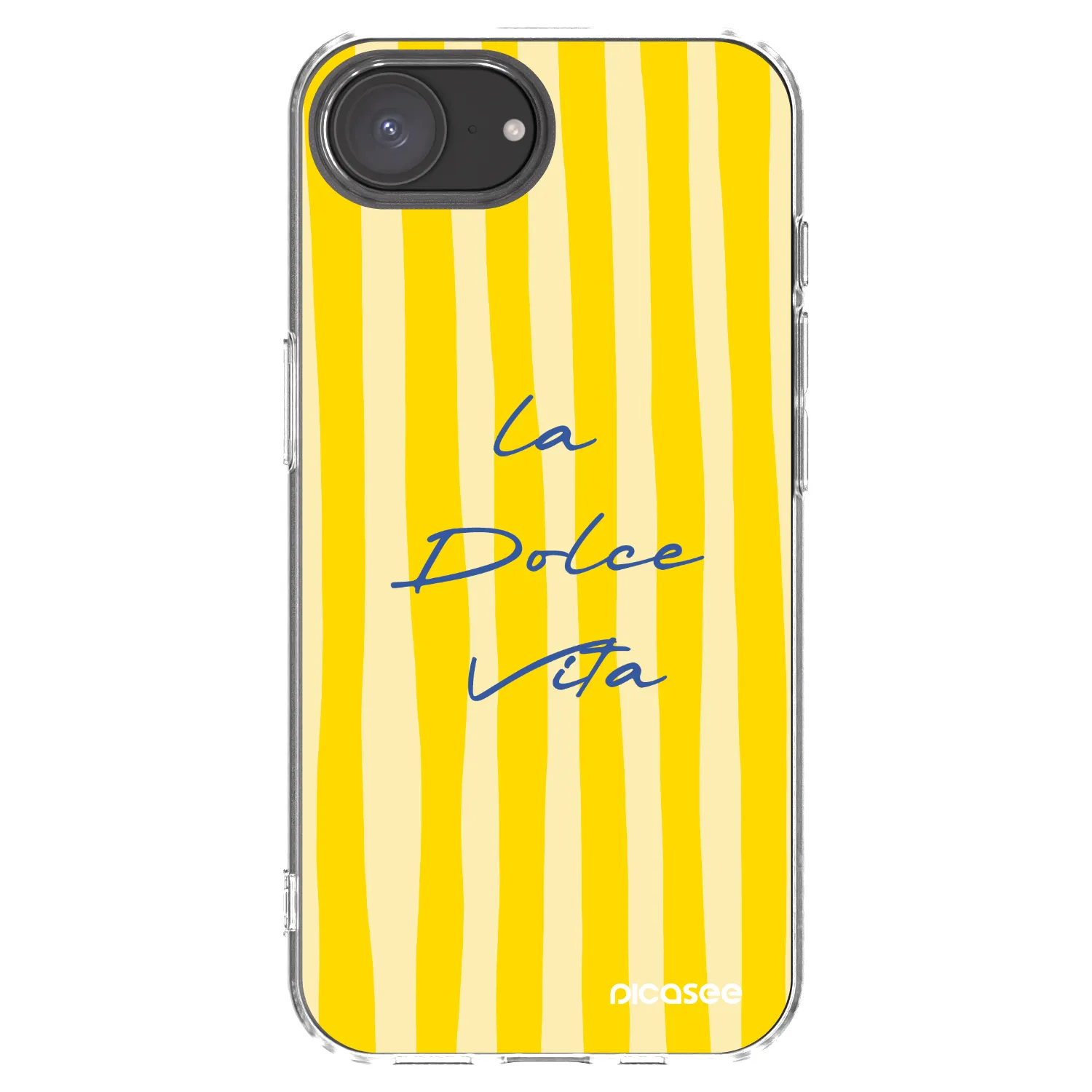 Picasee Apple iPhone 16e Hülle - Transparentes Silikon - Ladolcevita