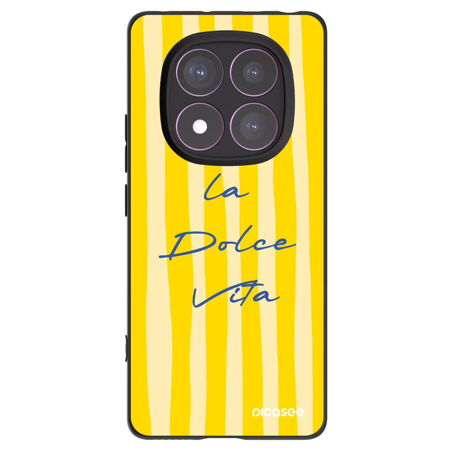 Picasee Xiaomi Redmi Note 14 Pro 4G Hülle - Schwarzes Silikon - Ladolcevita