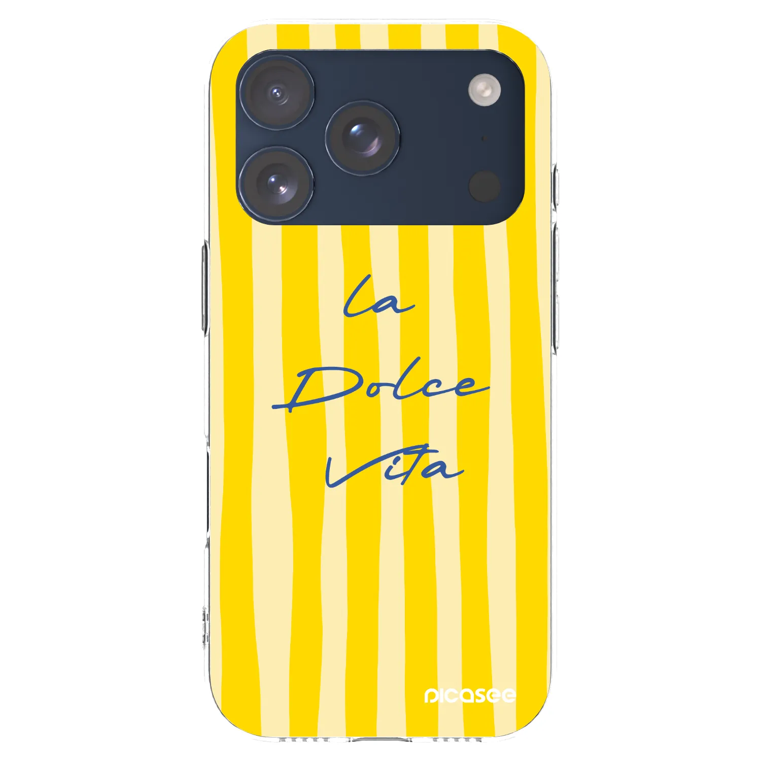 Picasee Apple iPhone 17 Pro Hülle - Transparentes Silikon - Ladolcevita