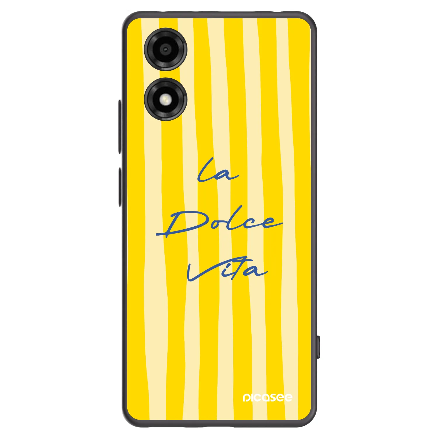 Picasee Motorola Moto E14 Hülle - Schwarzes Silikon - Ladolcevita