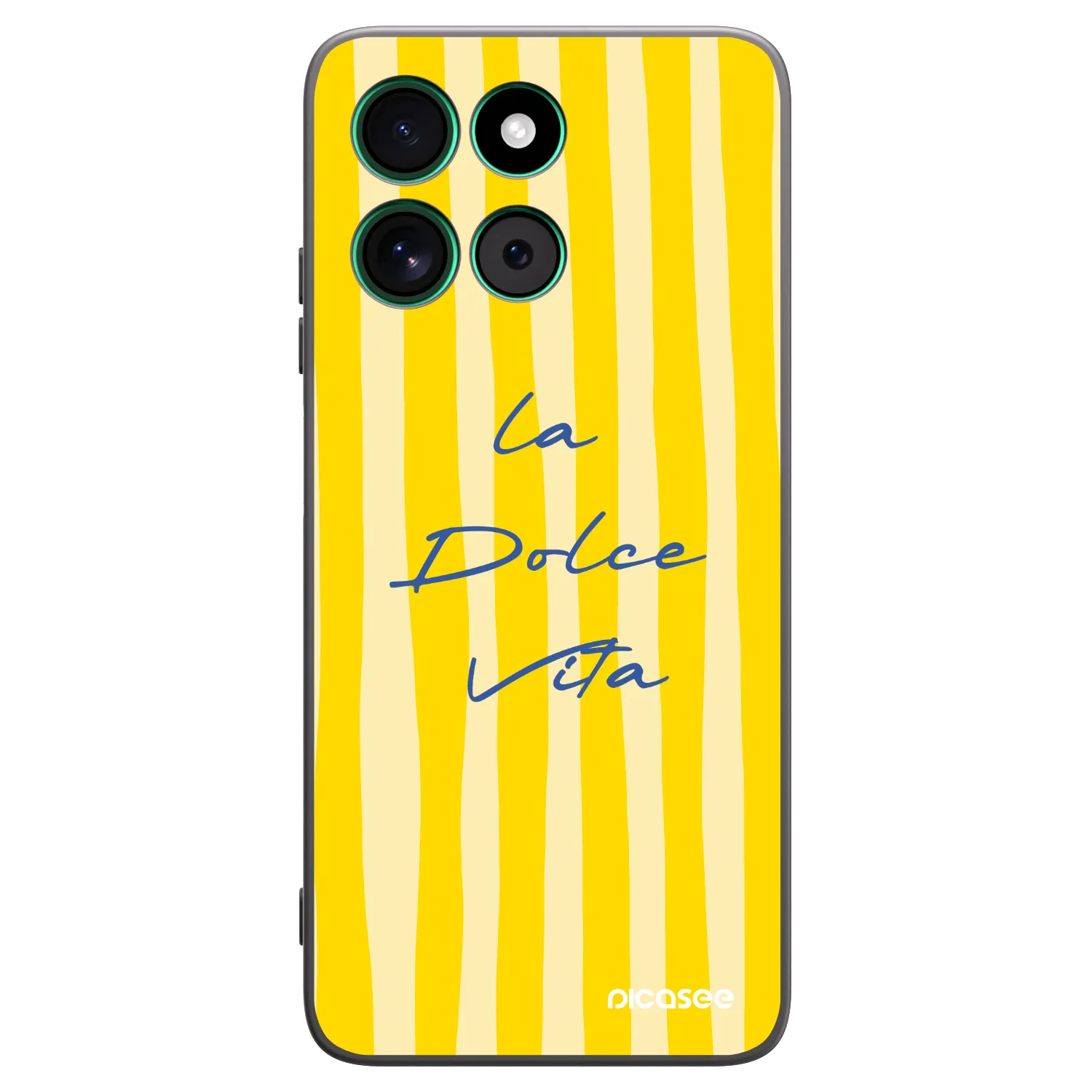 Picasee Motorola Moto G57 Power Hülle - Schwarzes Silikon - Ladolcevita