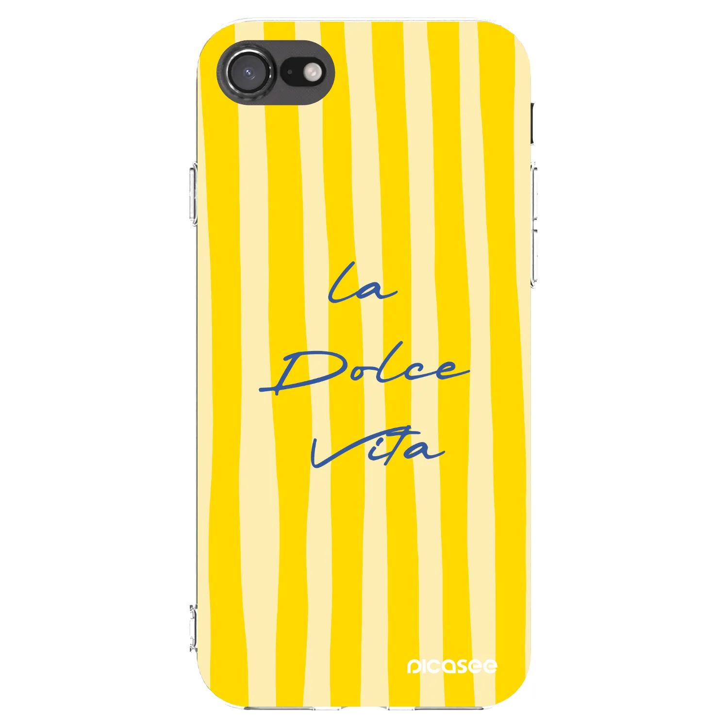 Picasee Apple iPhone 8 Hülle - Transparentes Silikon - Ladolcevita