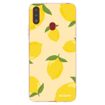 Picasee Samsung Galaxy A20s Hülle - Transparentes Silikon - Limoncella
