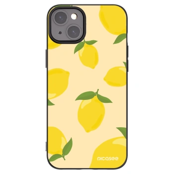 Picasee Apple iPhone 15 Plus Hülle - Schwarzes Silikon - Limoncella