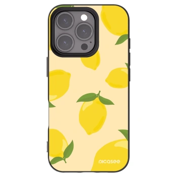 Picasee Apple iPhone 16 Pro Hülle - Schwarzes Silikon - Limoncella