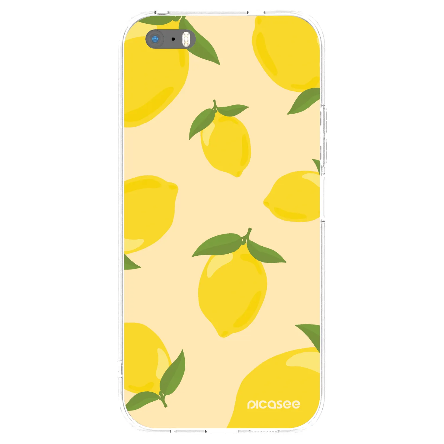 Picasee Apple iPhone 5/5S/SE Hülle - Transparentes Silikon - Limoncella