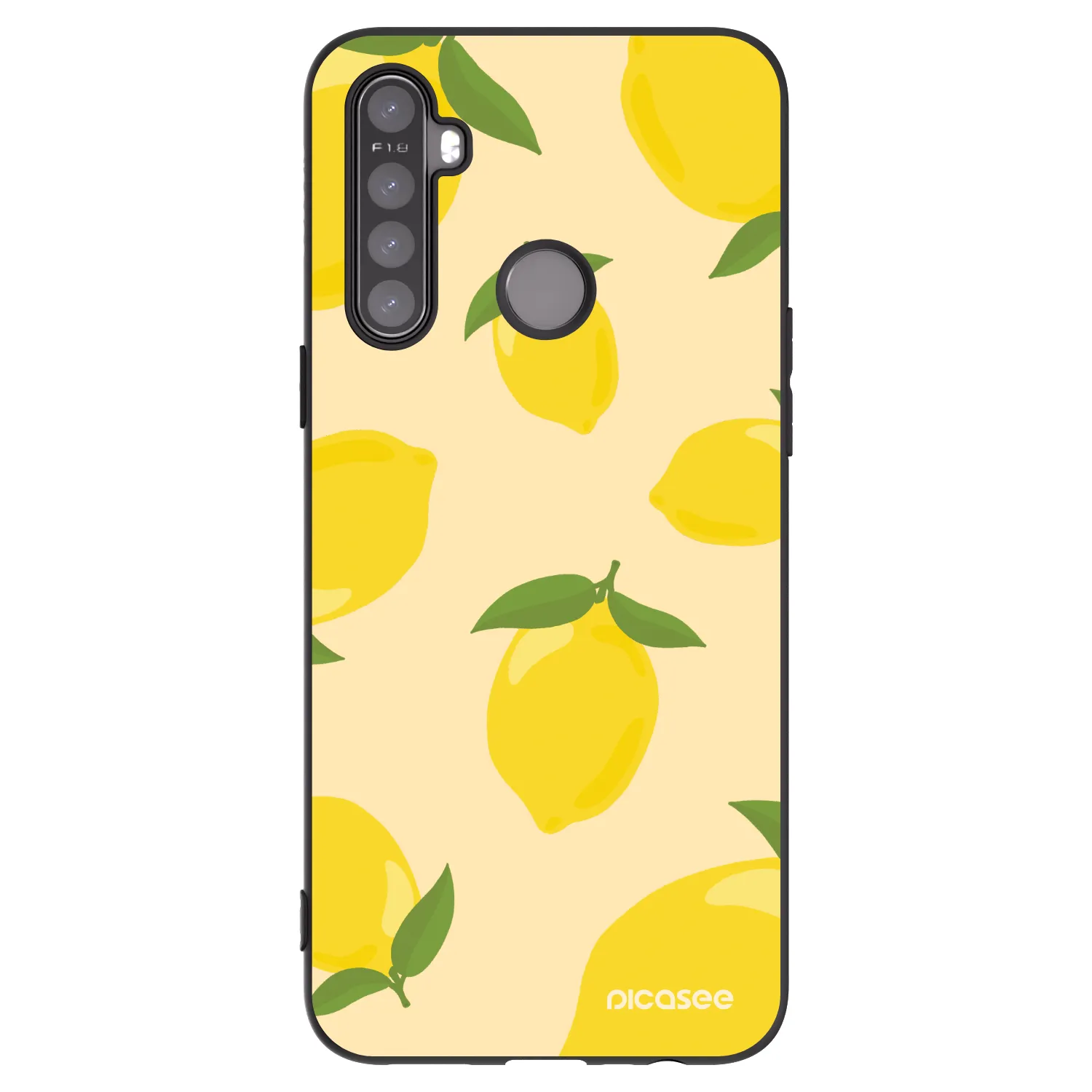 Picasee Realme 5 Hülle - Schwarzes Silikon - Limoncella