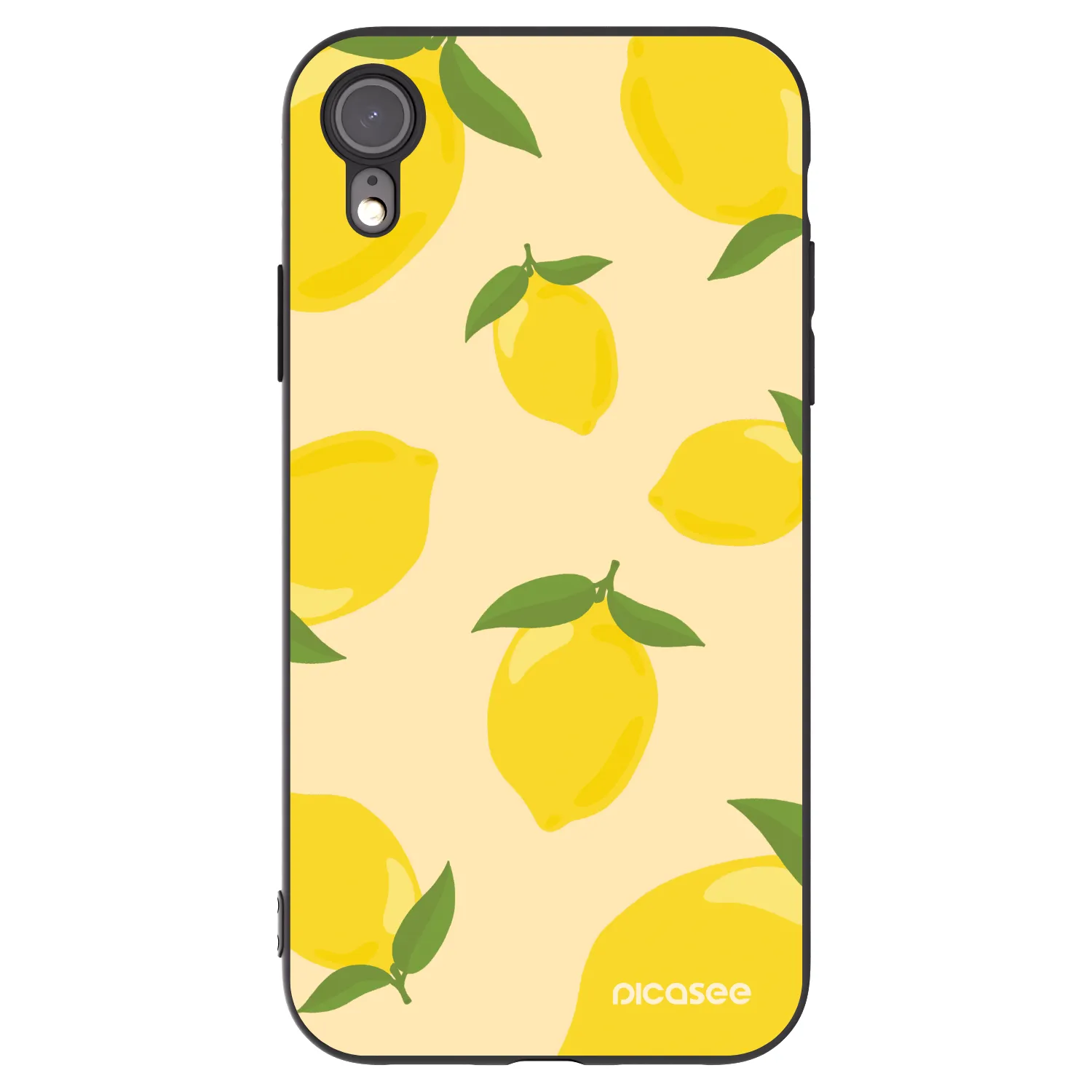 Picasee Apple iPhone XR Hülle - Schwarzes Silikon - Limoncella