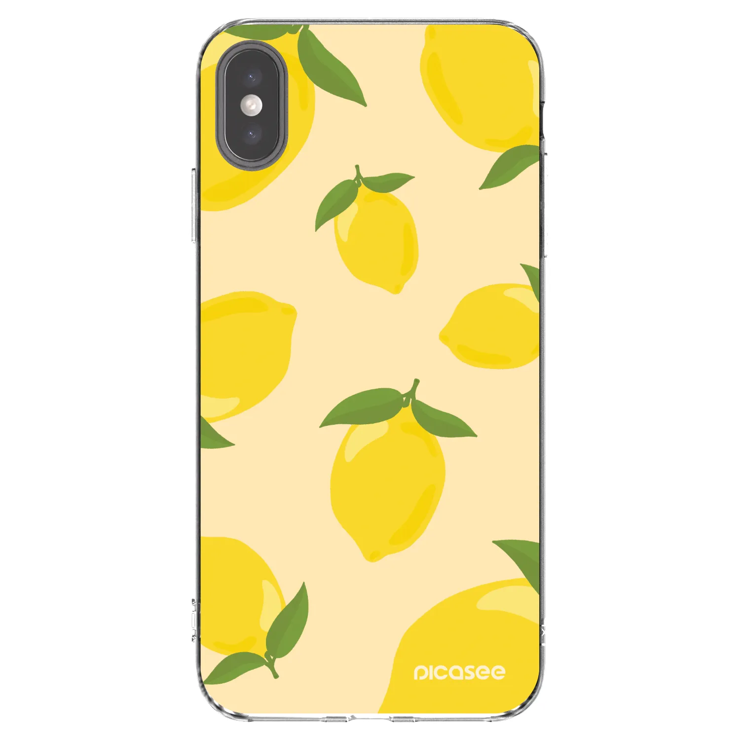 Picasee Apple iPhone XS Max Hülle - Transparentes Silikon - Limoncella