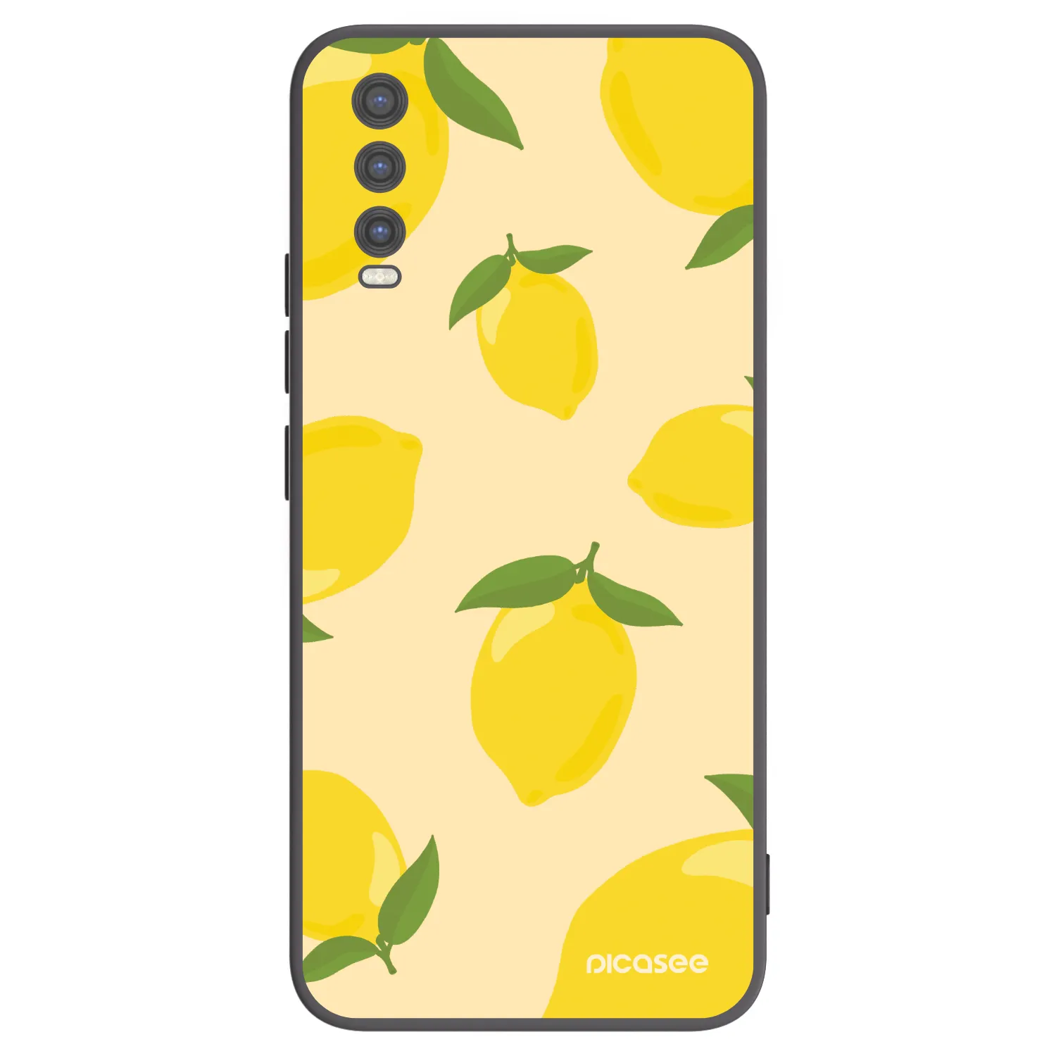 Picasee Vivo Y20s Hülle - Schwarzes Silikon - Limoncella