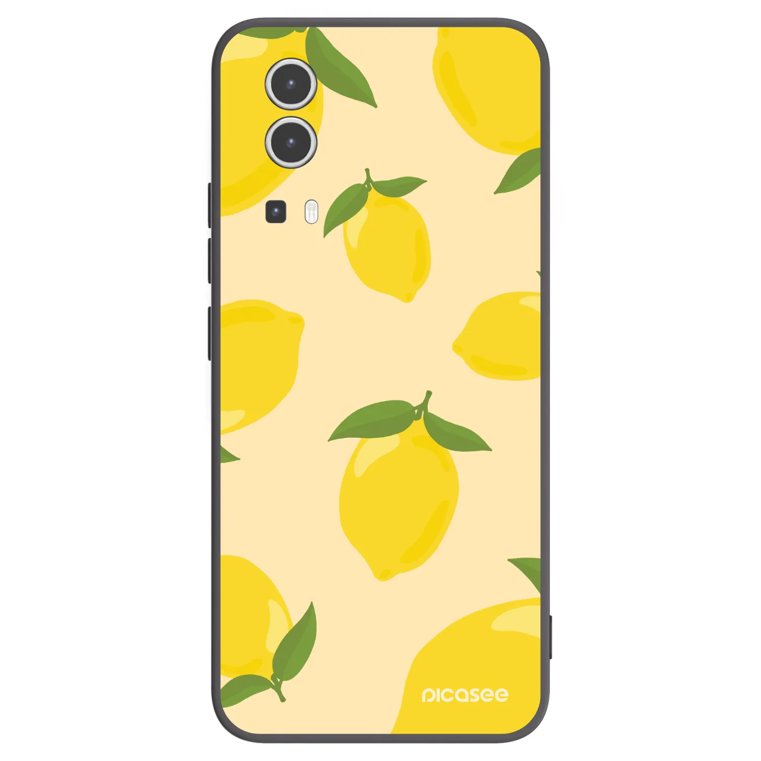 Picasee Vivo Y72 5G Hülle - Schwarzes Silikon - Limoncella