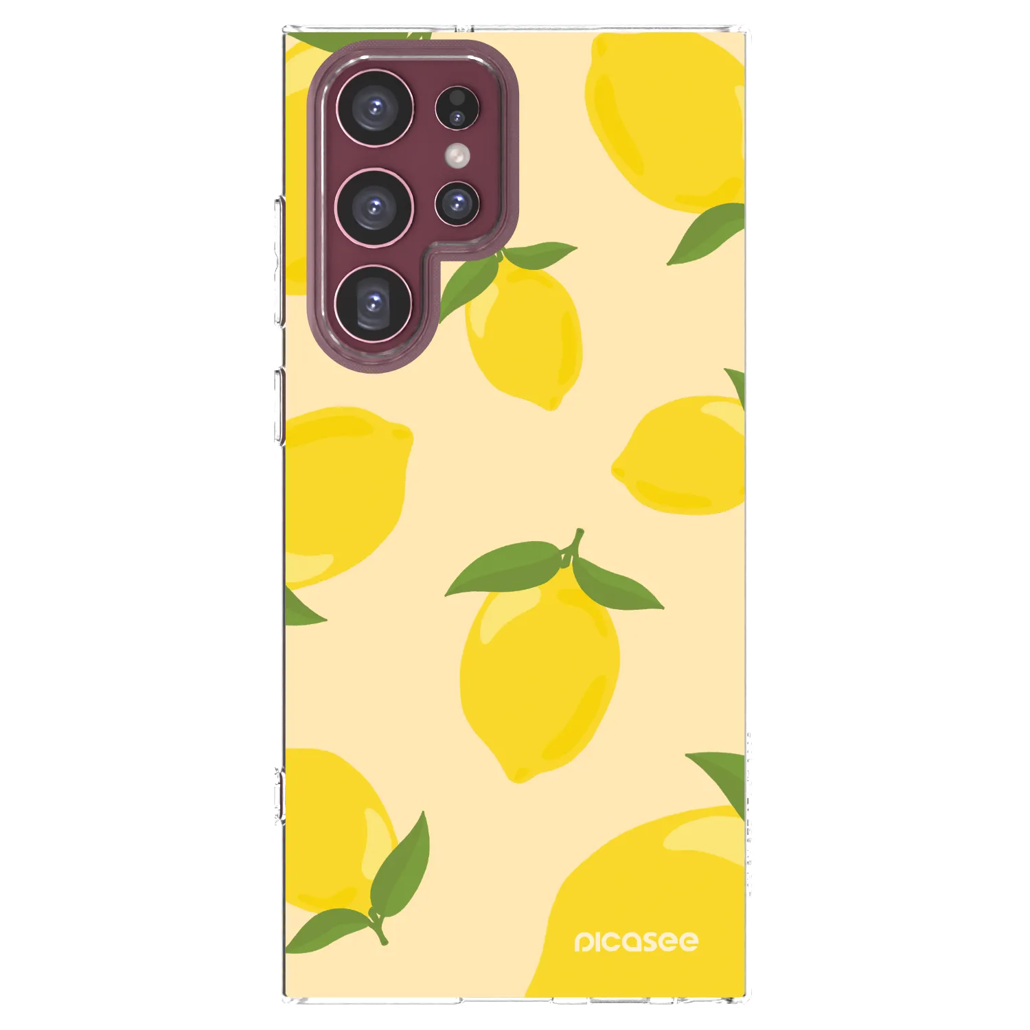 Picasee Samsung Galaxy S22 Ultra 5G Hülle - Transparentes Silikon - Limoncella