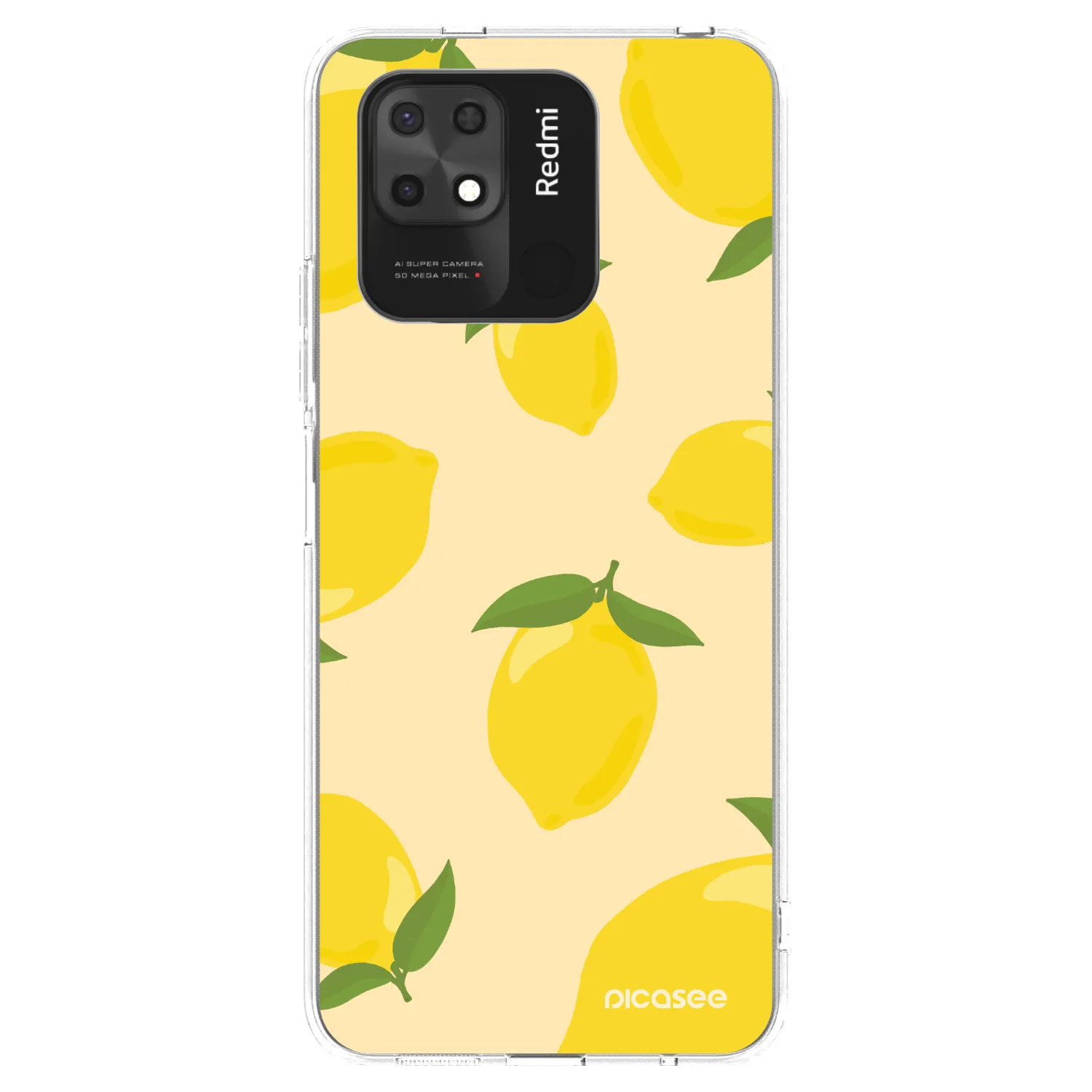 Picasee Xiaomi Redmi 10C Hülle - Transparentes Silikon - Limoncella