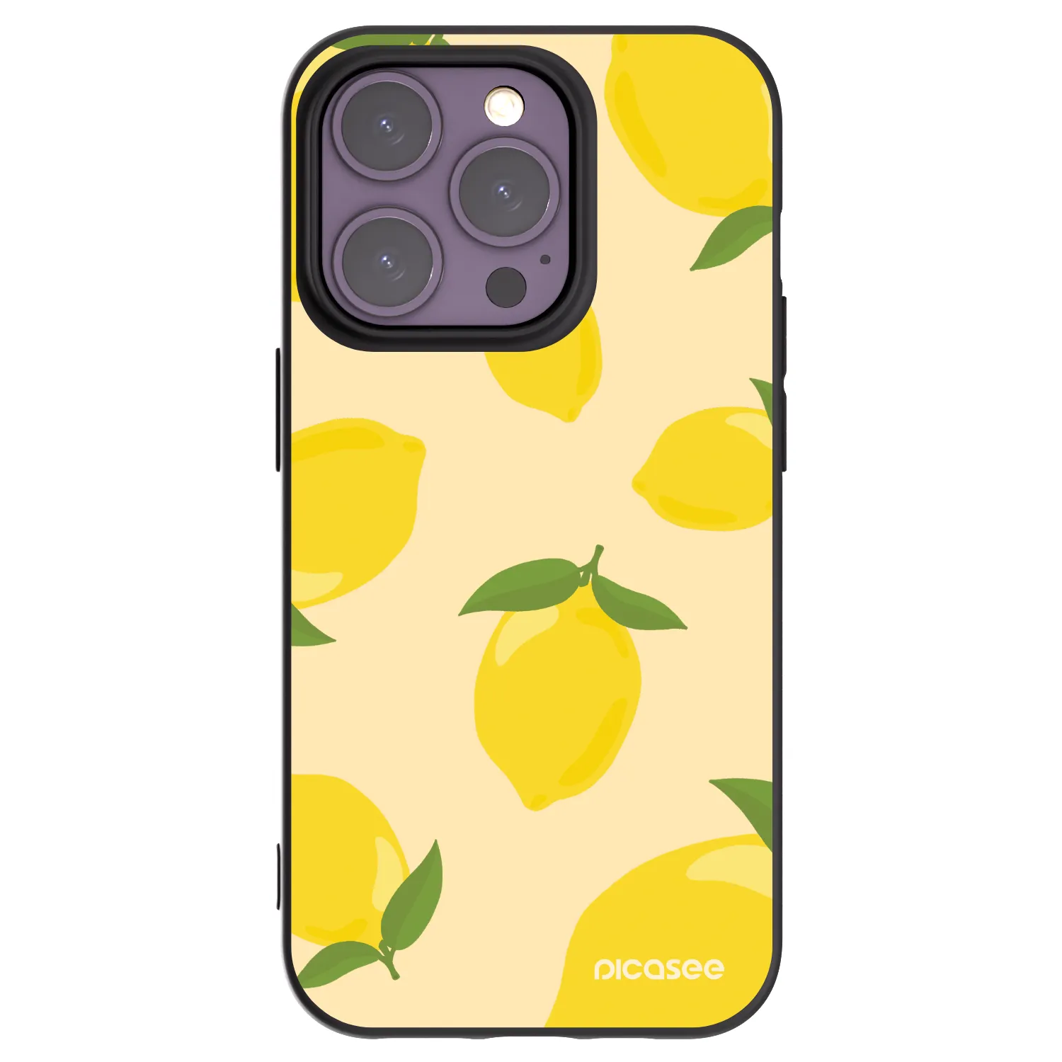 Picasee Apple iPhone 14 Pro Hülle - Schwarzes Silikon - Limoncella