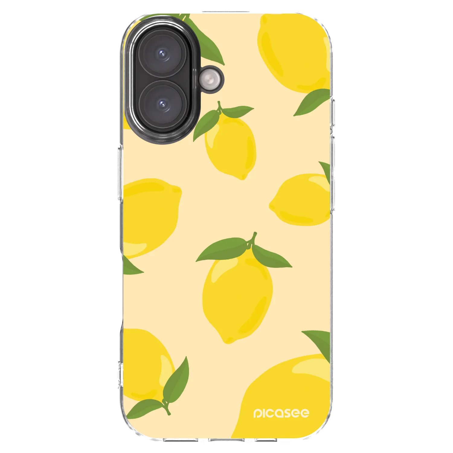 Picasee Apple iPhone 16 Hülle - Transparentes Silikon - Limoncella