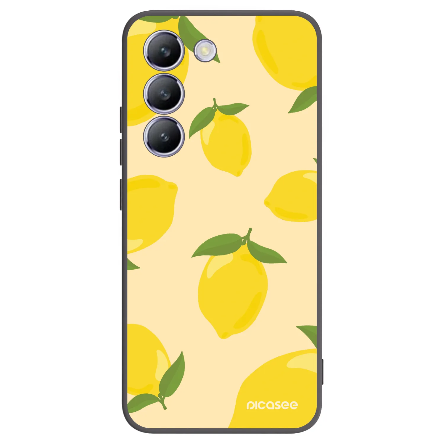 Picasee Vivo V40 SE 5G Hülle - Schwarzes Silikon - Limoncella