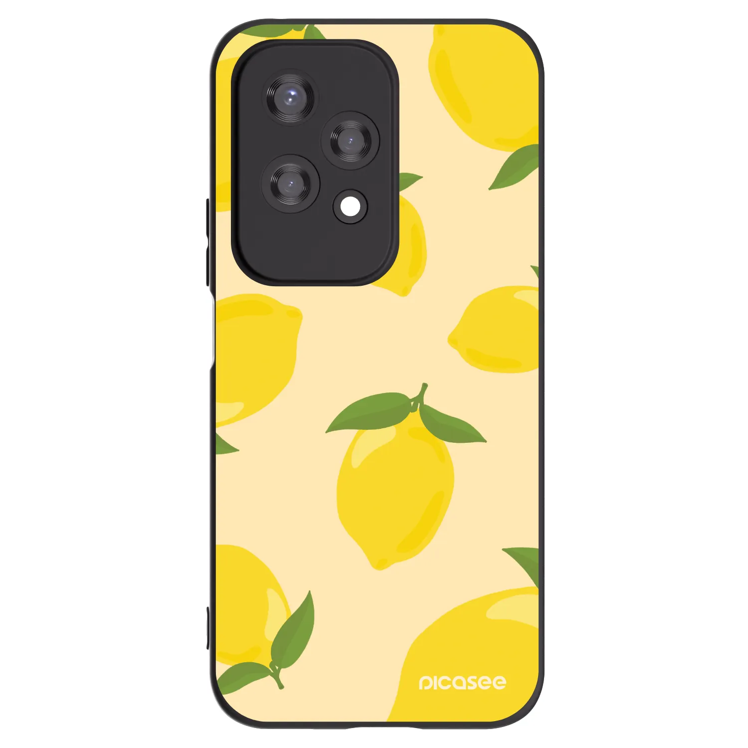 Picasee Honor 200 Lite Hülle - Schwarzes Silikon - Limoncella
