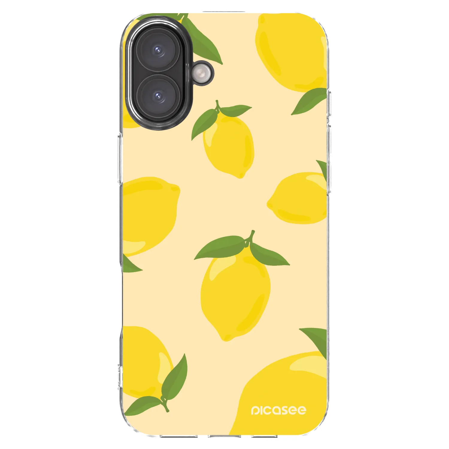 Picasee Apple iPhone 16 Plus Hülle - Transparentes Silikon - Limoncella