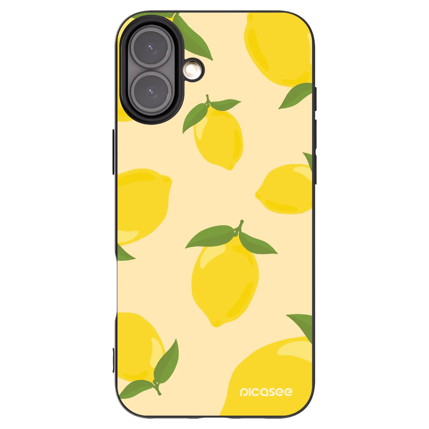 Picasee Apple iPhone 16 Plus Hülle - Schwarzes Silikon - Limoncella