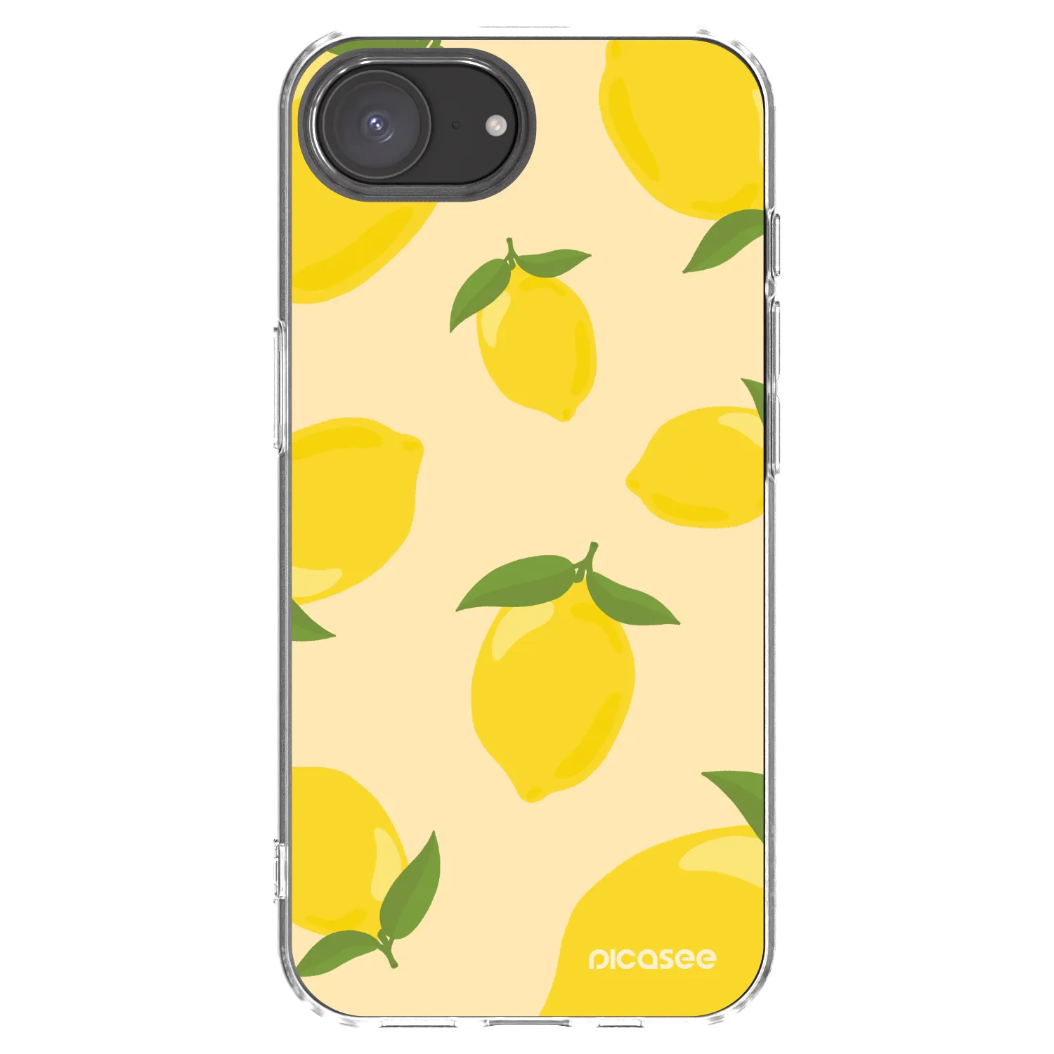 Picasee Apple iPhone 16e Hülle - Transparentes Silikon - Limoncella