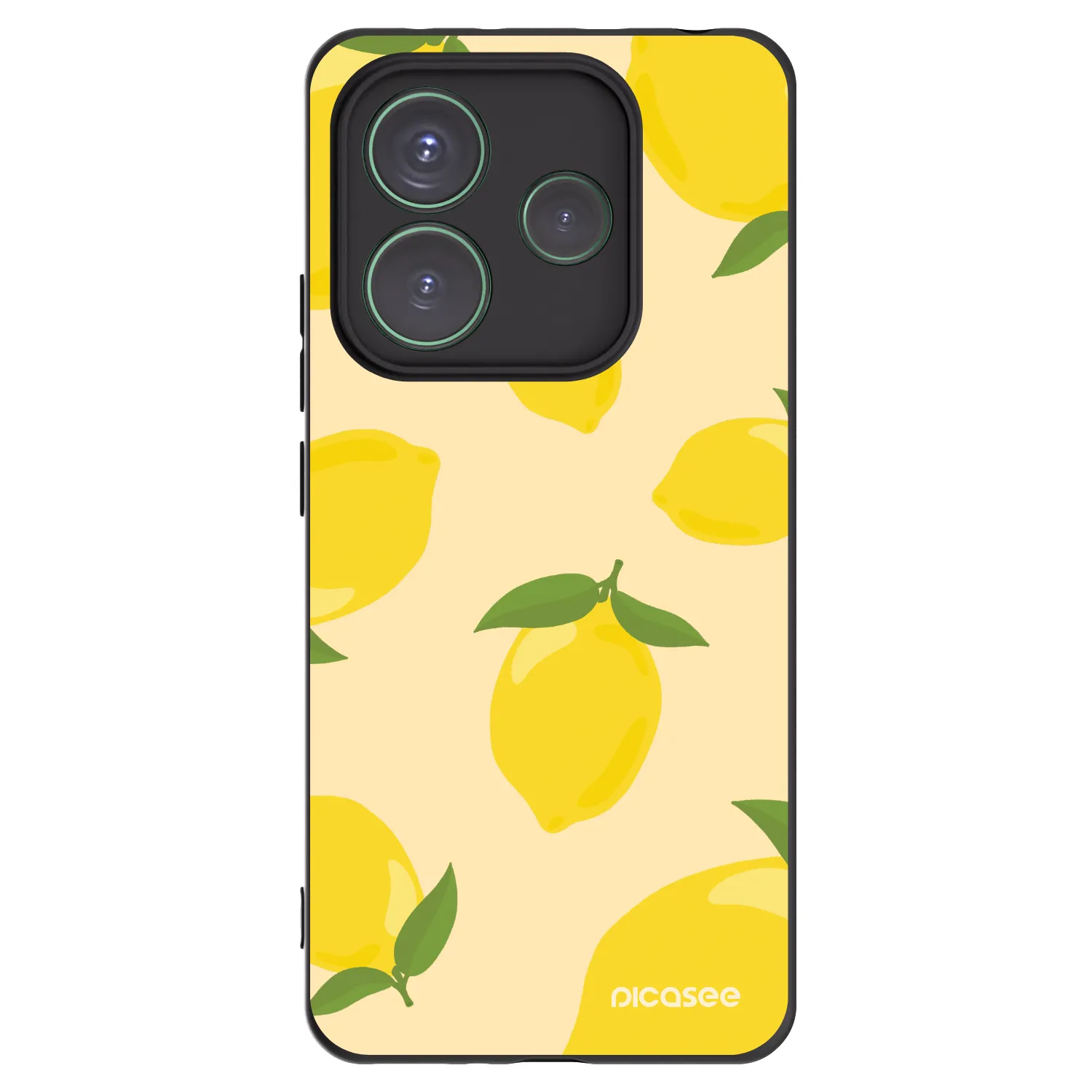 Picasee Xiaomi Redmi Note 14 5G Hülle - Schwarzes Silikon - Limoncella