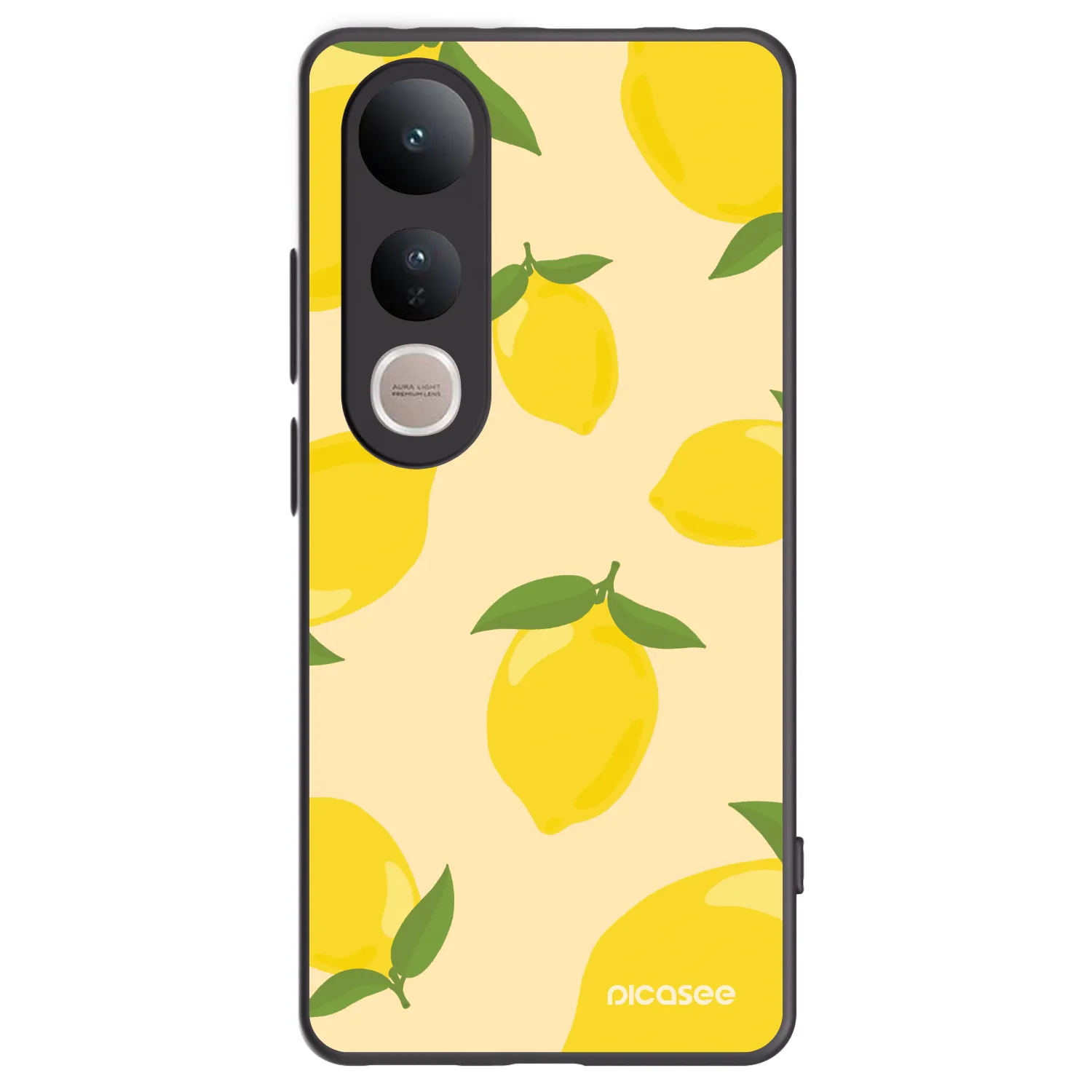 Picasee Vivo V50 Lite 5G Hülle - Schwarzes Silikon - Limoncella