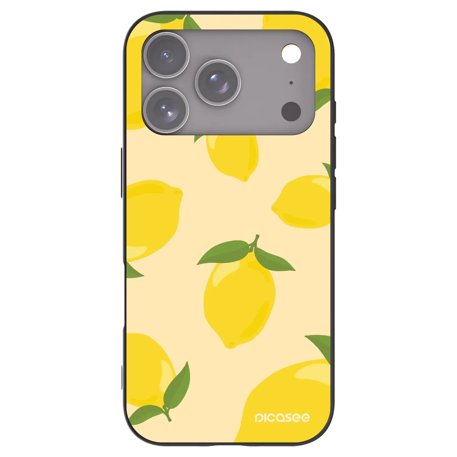 Picasee Apple iPhone 17 Pro Hülle - Schwarzes Silikon - Limoncella