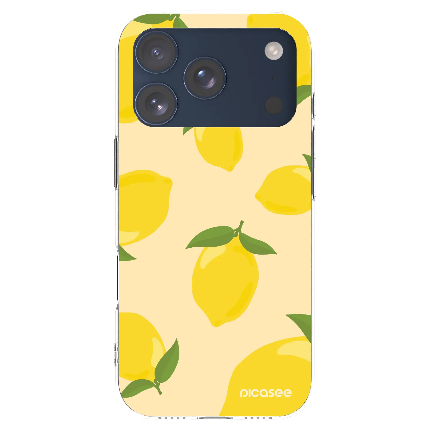 Picasee Apple iPhone 17 Pro Hülle - Transparentes Silikon - Limoncella