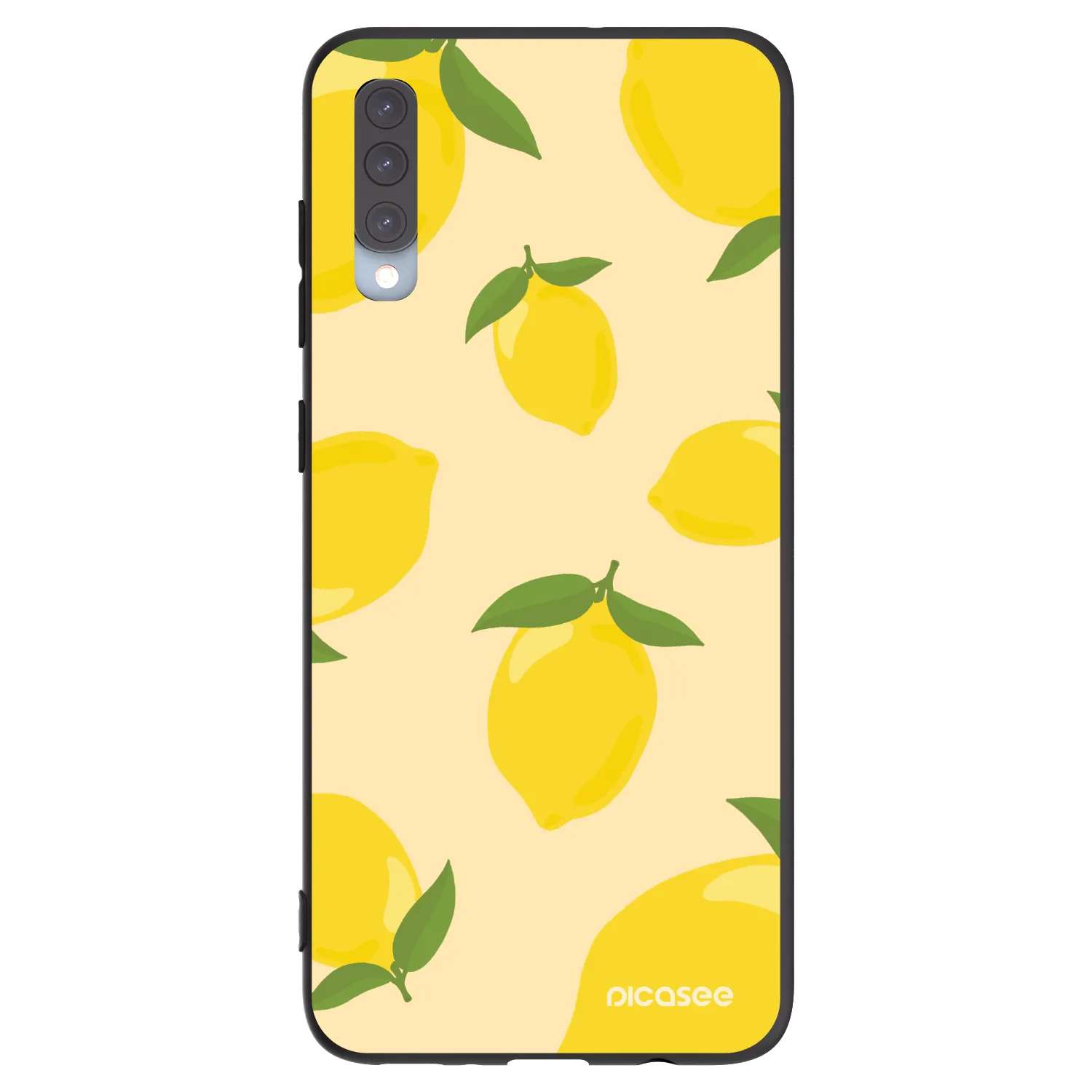 Picasee Samsung Galaxy A70 A705F Hülle - Schwarzes Silikon - Limoncella
