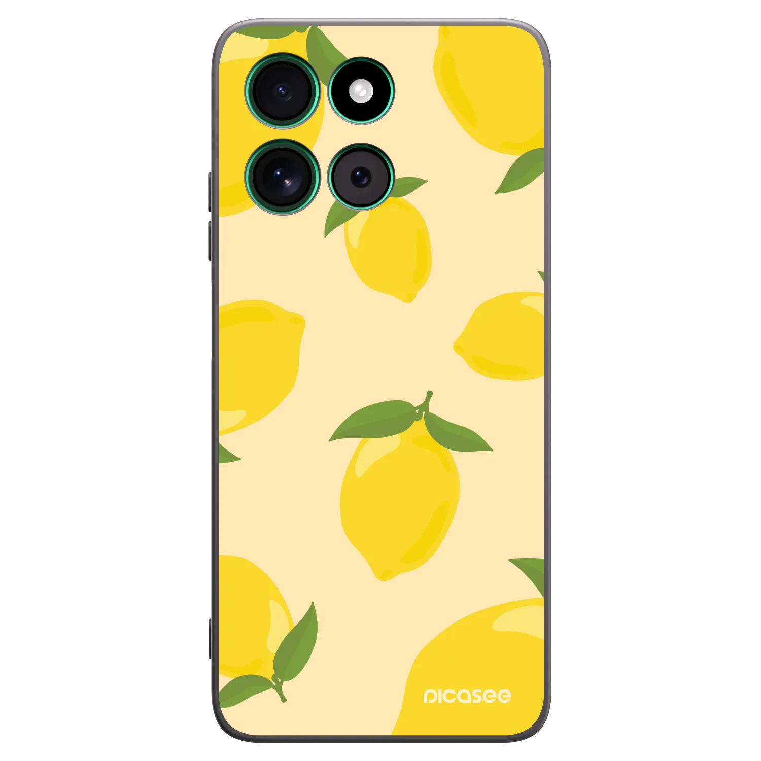 Picasee Motorola Moto G57 Power Hülle - Schwarzes Silikon - Limoncella