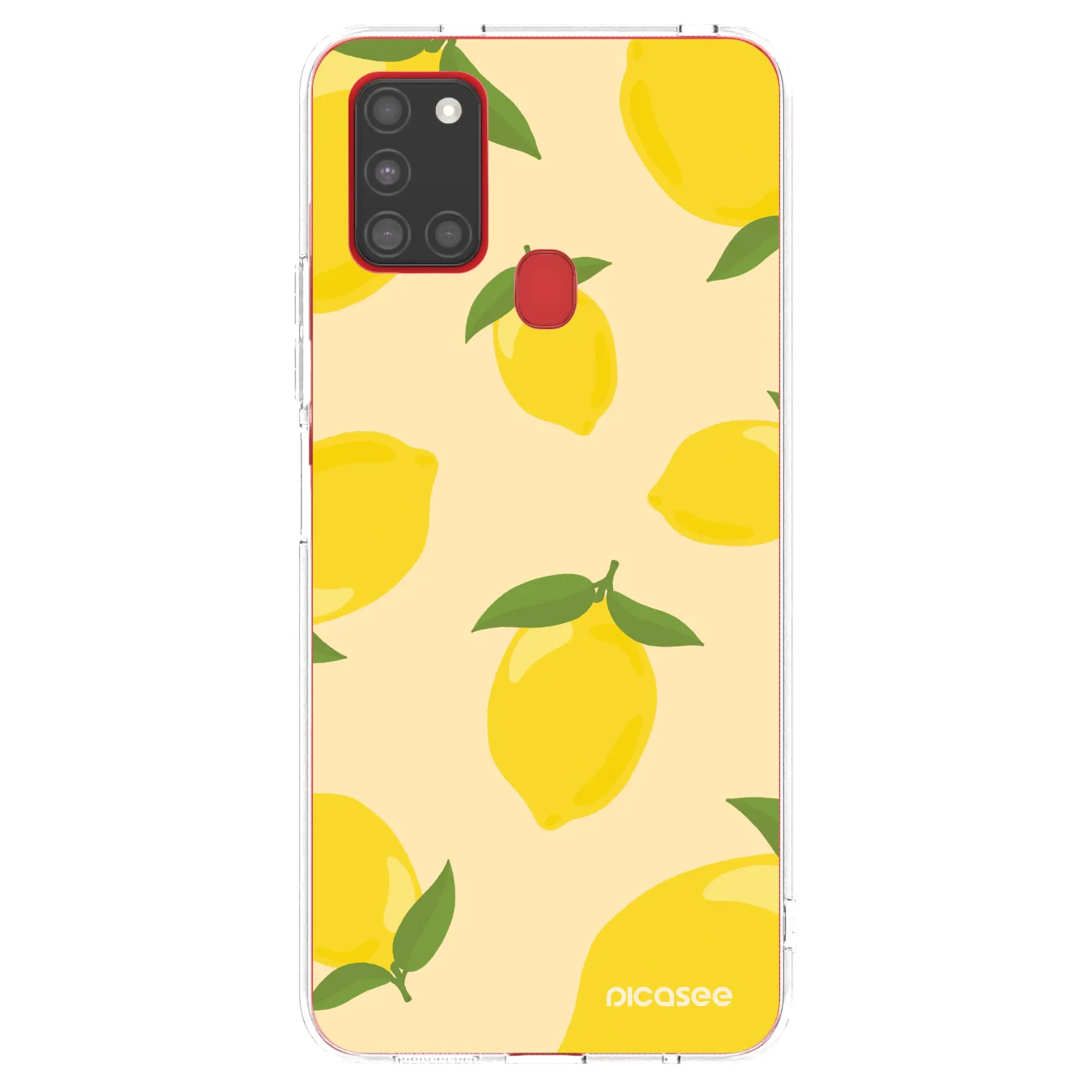 Picasee Samsung Galaxy A21s Hülle - Transparentes Silikon - Limoncella