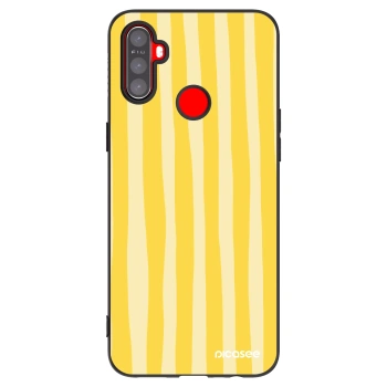 Hülle für Realme C3 - Lines lemon