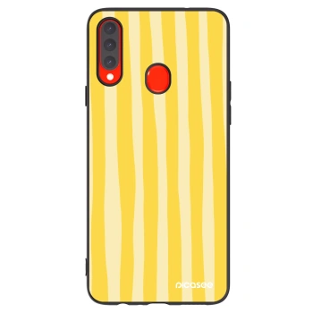 Hülle für Samsung Galaxy A20s - Lines lemon