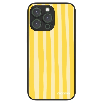 Picasee ULTIMATE CASE für Apple iPhone 13 Pro - Lines lemon