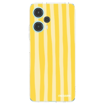 Picasee Xiaomi Poco F5 Hülle - Transparentes Silikon - Lines lemon