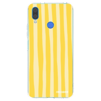 Picasee Huawei Nova 3 Hülle - Transparentes Silikon - Lines lemon