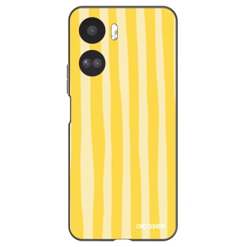Picasee Honor 90 Lite 5G Hülle - Schwarzes Silikon - Lines lemon