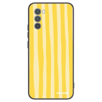 Hülle für Motorola Moto G62 - Lines lemon