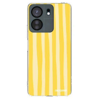 Picasee Xiaomi Redmi 13C 4G Hülle - Transparentes Silikon - Lines lemon