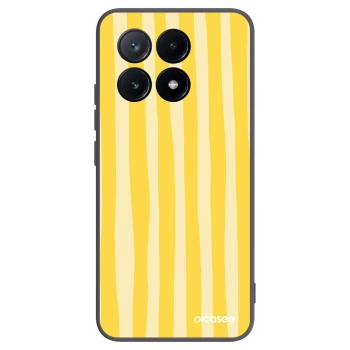 Picasee Xiaomi Poco X6 Pro Hülle - Schwarzes Silikon - Lines lemon