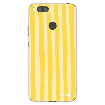 Hülle für Xiaomi Mi A1 Global - Lines lemon