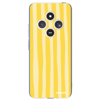 Picasee Xiaomi Redmi 14C Hülle - Transparentes Silikon - Lines lemon