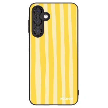 Picasee Samsung Galaxy A16 5G Hülle - Schwarzes Silikon - Lines lemon