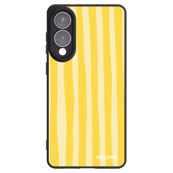 Picasee Samsung Galaxy S25 Edge 5G Hülle - Schwarzes Silikon - Lines lemon