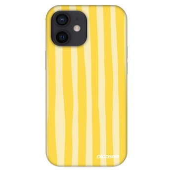 Hülle für Apple iPhone 12 mini - Lines lemon